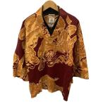 !! SOU*SOU cut and sewn SIZE M мужской GIBAO высота остров . способ . темно-красный × orange немного царапина . загрязнения есть 