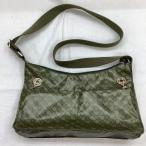 ♪♪ GHERARDINI ゲラルディーニ レディース ショルダーバッグ グリーン やや傷や汚れあり