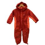 !! mont*bell Mont Bell Kids зимняя одежда комбинезон SIZE 110cm красный × orange немного царапина . загрязнения есть 