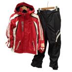 PHENIX Phoenix Kids мужчина лыжи одежда комбинезон верх и низ в комплекте SIZE 160cm красный × белый немного царапина . загрязнения есть 