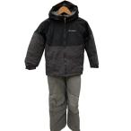 Columbia Colombia Kids мужчина лыжи одежда комбинезон SIZE 130cm черный × серый немного царапина . загрязнения есть 