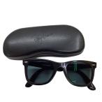 RAY-BAN RayBan солнцезащитные очки раз ввод RB 5121F 2000 черный × темно-синий немного царапина . загрязнения есть 