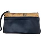 PRIMA CLASSE Prima Classe женский клатч бежевый × черный немного царапина . загрязнения есть 