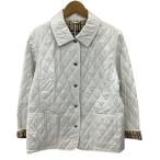 BURBERRY LONDON Burberry London женский стеганная куртка SIZE 13 номер белый немного царапина . загрязнения есть 