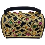 DANIEL SWAROVSKI ダニエル・スワロフスキー ハンドバッグ ブラック やや傷や汚れあり