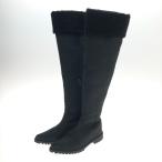 □□ YELLO イエロ ロングニーハイブーツ Mサイズ 本体のみ ブラック やや傷や汚れあり