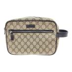 ** GUCCI Gucci ручная сумочка GGs шкив m кожа PVC покрытие бежевый Brown 131224 бежевый × Brown немного царапина . загрязнения есть 