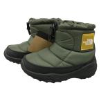 THE NORTH FACE Kids ботинки 17cm K Nuptse Bootie Logo Short время зеленый × минерал Gold заметная царапина . загрязнения нет 
