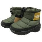 ## THE NORTH FACE ザノースフェイス キッズ ブーツ 14cm K Nuptse Bootie Logo Short NFJ52280 TM タイムグリーン×ミネラルゴールド 目立った傷や汚れなし