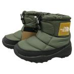 ## THE NORTH FACE The North Face Kids ботинки 16cm K Nuptse Bootie Logo Short NFJ52280 TM время зеленый × минерал Gold заметная царапина . загрязнения нет 