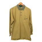 ** 90s KENZO GOLF рубашка рубашка-поло SIZE 3(L) б/у одежда желтый царапина . загрязнения есть 