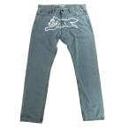 ## Ice Cream アイスクリーム ペイント ウォッシュド デニムパンツ ICJP223P001 スカイブルー Lサイズ やや傷や汚れあり