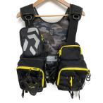 ** DAIWA Daiwa плавающий жакет духи. запах есть DF-6206 черный x желтый царапина . загрязнения есть 