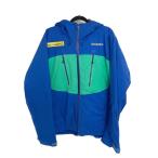 ** GOLDWIN goldwyn лыжи лыжи одежда жакет мужской SIZE M GK11510F голубой × зеленый немного царапина . загрязнения есть 