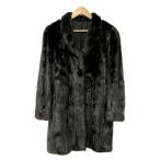 ◆◆ MG sable エムジーセーブル ミンクコート 毛皮コート 11号 レディース ブラック やや傷や汚れあり