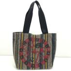 ショッピングWestwood $$ Vivienne Westwood ヴィヴィアン・ウエストウッド トートバッグ ジョーカールーレット ウール素材 ブラウン やや傷や汚れあり