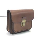 HERZ передний карман есть ремень сумка Brown царапина . загрязнения есть 