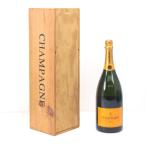 Veuve Clicquotvu-vuk Rico шампанское желтый этикетка BRUT желтохвост .to Magnum бутылка 1500ml 12 раз дерево с ящиком не использовался . близкий не . штекер 