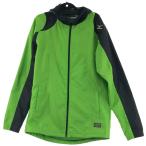 VV MIZUNO Mizuno мужской MIZUNO Wind брейкер XO размер выставить желтый зеленый X черный немного царапина . загрязнения есть 