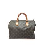 VV LOUIS VUITTON Louis Vuitton женский сумка "Boston bag" монограмма speedy 30 застежка-молния верх недостача M41526 Brown царапина . загрязнения есть 
