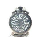 ▼▼ GAGA MILANO ガガミラノ メンズ腕時計 手巻き MANUALE 48 マニュアーレ モザイク MANUALE 48 カーキ やや傷や汚れあり