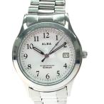 SEIKO Seiko мужские наручные часы кварц ALBA Alba Date 7N32-K004 немного царапина . загрязнения есть 
