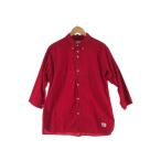 00 anachronorm дыра Chrono -m мужской рубашка 7 минут рукав рубашка размер 2 красный немного царапина . загрязнения есть 