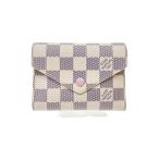 ショッピングダミエ 〇〇 LOUIS VUITTON ルイヴィトン ダミエ ポルトフォイユ ヴィクトリーヌ 3つ折り財布 N64022 ホワイト x ピンク 傷や汚れあり