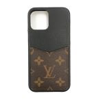 00 LOUIS VUITTON Louis Vuitton iPhone 12 Pro Max кейс бампер iPhone кейс M68896 черный x Brown заметная царапина . загрязнения нет 