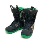 00 SALOMON Salomon BONFIRE SAVAGE сноуборд ботинки черный x зеленый 29cm царапина . загрязнения есть 