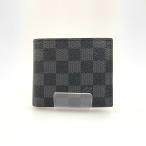 ショッピングダミエ 〇〇 LOUIS VUITTON ルイヴィトン ダミエ グラフィット ポルトフォイユ マルコNM 二つ折り財布 N63336 ブラック 目立った傷や汚れなし
