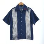 00 Angel Town мужской bo- кольцо рубашка размер M темно-синий × белый немного царапина . загрязнения есть 