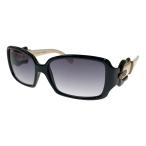 〇〇 FENDI フェンディ サングラス 56□15 130 FS383 ブラック x ホワイト やや傷や汚れあり