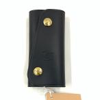 00 IL BISONTE Il Bisonte кольцо для ключей чехол для ключей 4 полосный оригинальные кожаные сиденья KH026 черный заметная царапина . загрязнения нет 