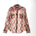 00 Indian индеец мужской рубашка геометрический рисунок размер L IS-323 не использовался товар не использовался . близкий 