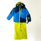 00 PHENIX Phoenix Kids одежда для лыжников Demonstration Kid's Two-piece 2P верх и низ в комплекте размер 110cm PS6G22P71 голубой × желтый не использовался . близкий 