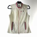 MUNSING WEAR Munsingwear одежда одежда для гольфа женский Zip выше * лучший SIZE M MGWLJK50 белый немного царапина . загрязнения есть 
