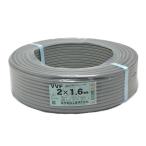 ** Fuji электрический провод { VVF кабель flat форма }100m шт / серый / VVF 2×1.6 не использовался . близкий 