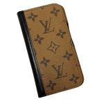 ** LOUIS VUITTON Louis Vuitton монограмма * Rebirth folio for 14PRO Brown × черный iPhone кейс женский немного царапина . загрязнения есть 
