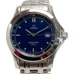 ☆☆ OMEGA オメガ シーマスター 120M デイト 2511.80 ブルー クォーツ メンズ 腕時計 Seamaster やや傷や汚れあり