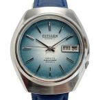☆☆ CITIZEN シチズン レオパール デイデイト 26石 4-770935-K ブルーグラデ 自動巻き メンズ 腕時計 LEOPARD 傷や汚れあり