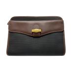 ** dunhill Dunhill ручная сумочка сцепление PVCx кожа мужской немного царапина . загрязнения есть 