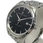 ショッピングハミルトン ☆☆ HAMILTON ハミルトン ジャズマスター デイト H324510 ブラック クォーツ メンズ 腕時計 やや傷や汚れあり