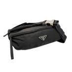 PRADA Prada сумка-пояс нейлон черный царапина . загрязнения есть 