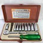 ** TONE тон глубокая головка * ключ комплект разница включено угол 6.5mm 13 пункт с футляром L-2085 зеленый царапина . загрязнения есть 