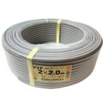 ΦΦ Fuji электрический провод промышленность VVF кабель flat форма 100m шт пепел VVF2×2.0 2 сердцевина N2.32 не использовался . близкий 