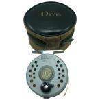 ΣΣ ORVIS Orbis fly reel ba тонн cut серебряный серии диск #3/4 немного царапина . загрязнения есть 