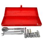 ЗЗ Snap-on Snap-on разница включено угол 1/4(6.35mm) рука набор инструментов храповик др. итого 10 позиций комплект серебряный царапина . загрязнения есть 