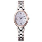 CITIZEN EXCEED シチズン エクシード エコドライブ 電波時計 白蝶貝 オーバル ダイヤモンド レディース腕時計 ES9515-53N