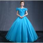 カラードレス ロング パーティードレス 演奏会 安い 結婚式 イブニングドレス 二次会 花嫁 披露宴 ウェディングカラードレス aライン ブルー オーダーメイド可